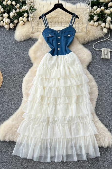 White Lace Dress - Denim Dresses | Women Dresses | Luulla